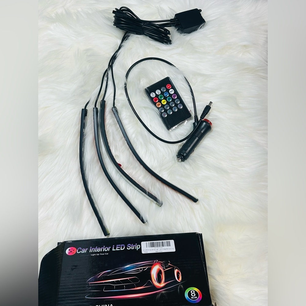LED Car Interior Strip Lights - Multicolor - Picture 5 of 6